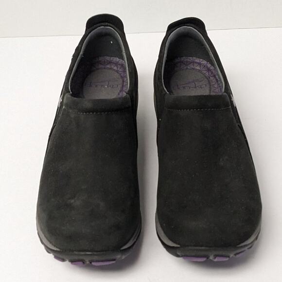 Dansko Patti Slip-On Shoes, Black Leather, Women's 37 EU (US 6.5-7) - Picture 3 of 8